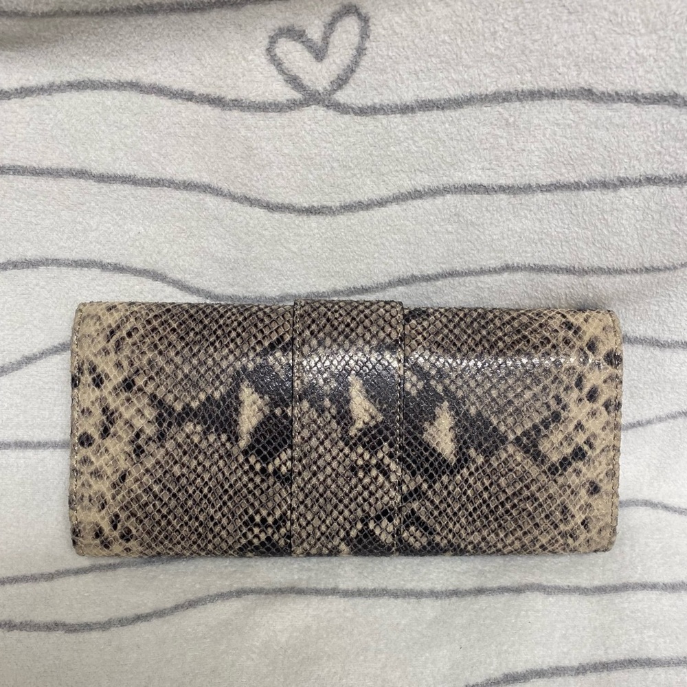 Michael Kors Leather Python Clutch - image 2